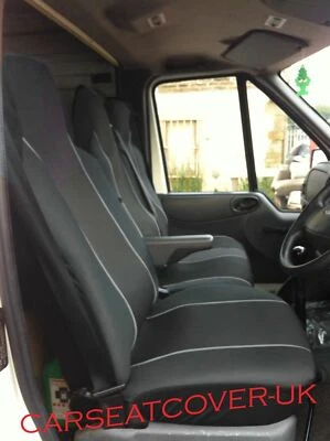 LDV Convoy (96-05) HEAVY Duty GREY Trim VAN Seat COVERS - Single + Double - Image 1 of 2