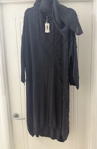 Ameise Grey Knitted Dress With Scarf - Fits 18-20 NEW - Picture 1 of 6