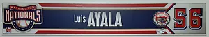 LUIS AYALA Game Used Washington Nationals Inaugural Opening Day Name Plate MLB - Picture 1 of 4