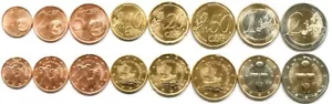 Chipre Juego 8 Monedas 2015 Euro UNC (#1671) - Imagen 1 de 1