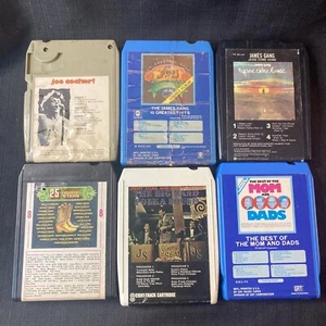 Vintage 8 Track 06 Tapes Country Rock Soul  60'-70's lot #2 - Picture 1 of 11