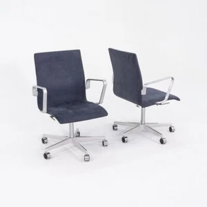 2023 Arne Jacobsen for Fritz Hansen Low Oxford Desk Chairs in Suede 12 Available - Picture 1 of 12