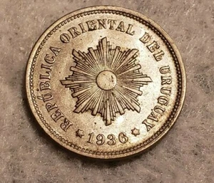 Moneda 5 Centesimo Uruguay 1936A - Imagen 1 de 2
