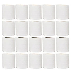 (Set of 20) Toilet Rolls 2ply Tissue Cleaning Wiping Home Kitchen Hotel Bathroom - Picture 1 of 19