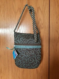 Purse, Artist Designed, "Teal in Reverse" - NEW --FREE SHIPPING - Picture 1 of 5