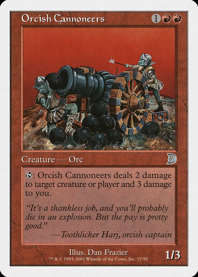 1x Orcish Cannoneers - LP - Deckmasters - SPARROW MAGIC - mtg -  - Image 1 of 1