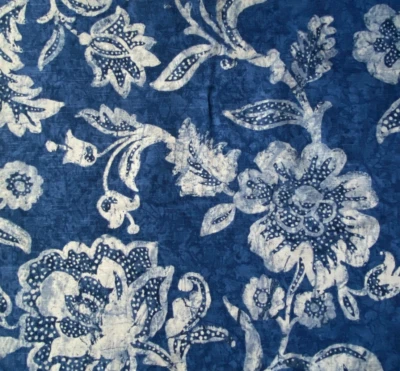Kravet Leyla Indigo Designer Fabric Remnant 24x24" - Image 1 of 3