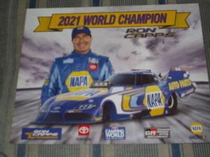 2022 RON CAPPS NAPA FUNNY CAR NHRA POSTCARD - Picture 1 of 1
