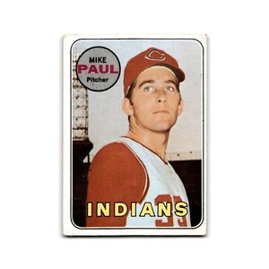 Mike Paul Rookie 1969 Topps #537 Cleveland Indians Baseball Card EX - Picture 1 of 3