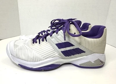 Zapatillas Tenis Babolat Propulse Fury Todas las Canchas Blanco/Púrpura Para Mujer’s 9 Foto 1 de 4