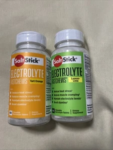 2 pk Salt Stick Electrolyte Fast Chews Lemon-Lime / Tart Orange EXP 08/26 - Picture 1 of 5