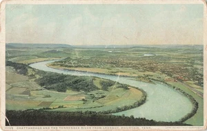 Vintage Chattanooga Tennessee Fluss Aussichtspunkt Berg Postkarte 1912 - Bild 1 von 2