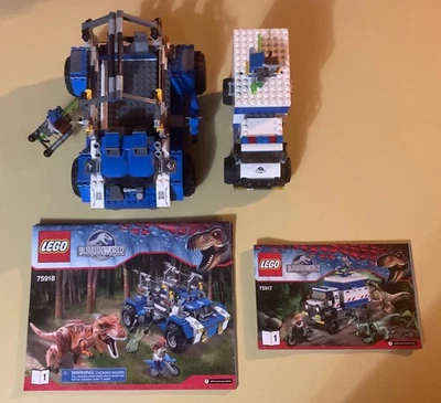 LEGO Jurassic World 75917 y 75918 - Raptor Rampage y rastreador T-Rex - Completo Foto 1 de 3