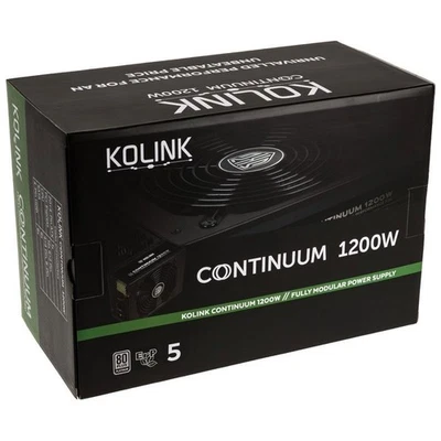 Kolink Continuum 1200W 80 Plus Platinum Modular Power Supply / PSU - Image 1 of 4