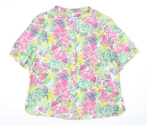 Honor Millburn Women's Multicoloured Floral Blouse Size 14 - Picture 1 of 12