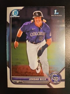 2022 Bowman Draft - Chrome Jordan Beck #BDC-34 Refractor (RC) - Picture 1 of 2
