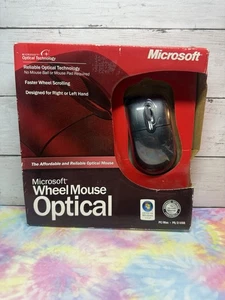 Microsoft Wheel Mouse Optical USB PS/2 - D66-00069 New Factory Sealed - Picture 1 of 5