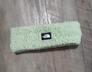 The North Face Suave Girls Sz M Misty Sage Green Fuzzy Headband Earband Warmer - Picture 1 of 2