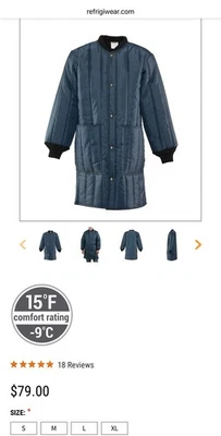 RefrigiWear Econo-Tuff®  Insulated Jacket/coat. Style 0394. Size Small. - Image 1 of 4