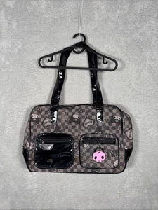 SANRIO KUROMI Vintage Rare Large Shoulder Travel Bag Y2K Handbag Purse - Picture 1 of 17