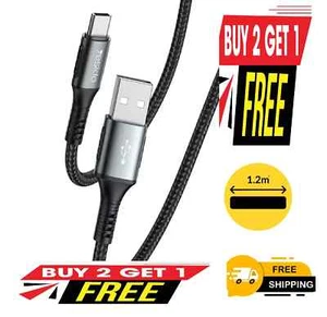 2X USB-C Lead For Samsung S24 S23 S22 S21 Type C Charging Fast Charger - Picture 1 of 4