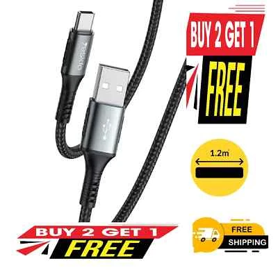 2X USB-C Lead For Samsung S24 S23 S22 S21 Type C Charging Fast Charger - Image 1 of 4