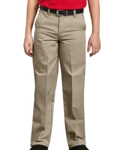 Dickies Jungen Hose vorne flach klassische Passform (Größe 10 Husky) ***KOSTENLOSER VERSAND**** - Bild 1 von 2