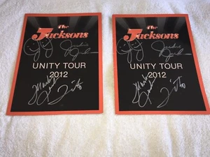 The Jacksons Unity Tour2012 Official Tour Program Autographed Charm Collection! - Picture 1 of 5