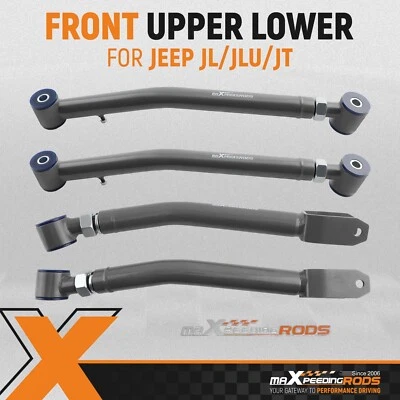 Braços de controle dianteiros superiores e inferiores ajustáveis para Jeep Wrangler JL Gladiator JT - Imagem 1 de 4