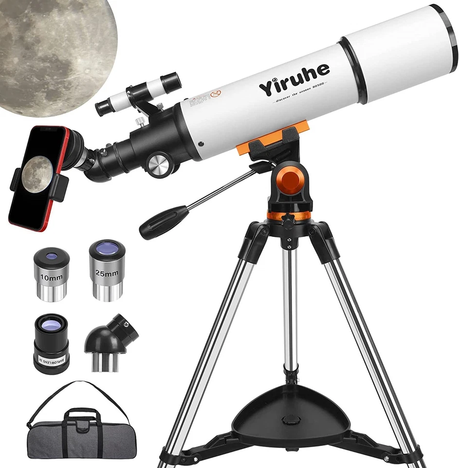 Telescope for Kids Beginners Adults - Astronomical Refractor Telescope - Tripod - Image 1 of 4