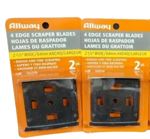 2x hojas rascadoras de pintura ALLWAY 4 bordes 2 1/2" / 2 por paquete / #06008 - Imagen 1 de 2