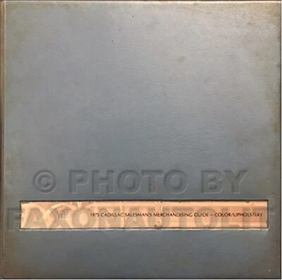 Cadillac 1975 color tapicería distribuidor álbum Deville Eldorado Fleetwood Calais Foto 1 de 2