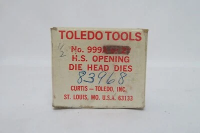 Toledo Tools 1 /2"  pipe die Head Dies 83968 - Image 1 of 3