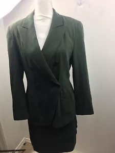 escada margaretha Lay Blazer Skirt Suit Pure New Wool 100% Wool Size 38 - Picture 1 of 12