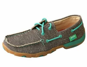 Mujer Twisted X Slip-on Driving Moc-Dust con Turquesa, Estilo WDM0085 - Imagen 1 de 3
