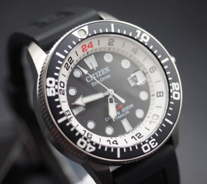 Citizen Promaster BJ7110-11E Marine Super Titanium Men's GMT Dive Watch