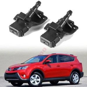 2pcs Hood Windshield Washer Wiper Nozzle Sprayer Arm Jet For Toyota RAV4 08-14 - Picture 1 of 18