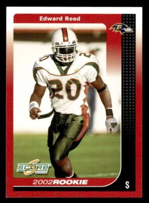 2002 Score Edward Reed RC Rookie #324 Baltimore Ravens JX3001 - Image 1 of 2