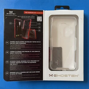 👻👻👻Ghostek Cloak3 Case - Galaxy S9 - Silver/Clear - Picture 1 of 4