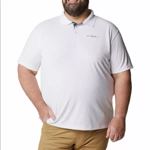 Columbia Men's Big & Tall Utilizer Polo shirt Size 3X Color White New - Picture 1 of 4
