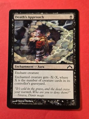 2013 Magic The Gathering Gatecrash #62 Death's Approach, C, NF, cd1 - Image 1 of 3