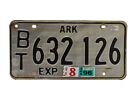 Arkansas ARK Trailer License Plate BT 632 126