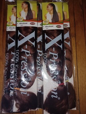 X-pression Xpression 82" Ultra Trenzado Cabello 10 Paquetes Color #33 Foto 1 de 2
