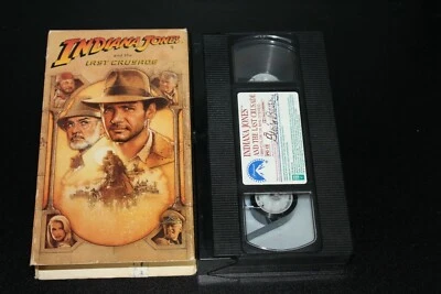 Indiana Jones And The Last Crusade VHS Cassette Tape VCR Original Box OOP - Image 1 of 4