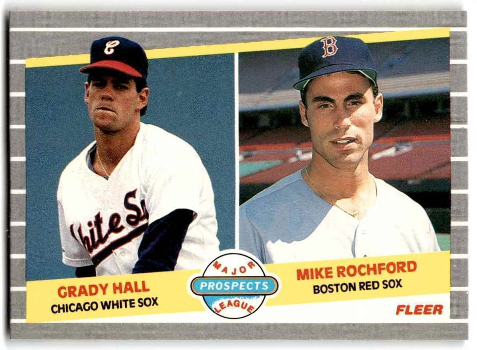 1989 Fleer Grady Hall/Mike Rochford Chicago White Sox/Boston Red Sox #650 - Image 1 of 2