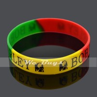 BOB Marley Silicone Wristbands Bracelet Rubber Bangle Sports  for Men Women 1Pc