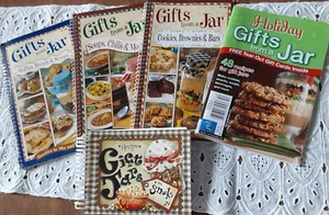 Lot of 5 GIFTS FROM A JAR Cookbooks Muffins Breads,Soups ,Snacks,Cookies,Holiday - Picture 1 of 4