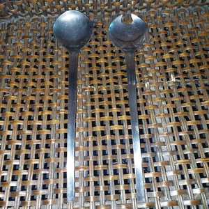 Stainless Steel Salad Fork & Spoon Set  Moderne  Japan  - Picture 1 of 4