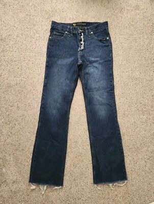 Rockies slim fit y2k boot cut jeans. Raw cut bottom hem Size 27/5 - Image 1 of 4