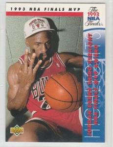1993-94 Upper Deck Michael Jordan Basketball Card. #204 NBA Finals MVP - Imagen 1 de 2